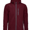 Tulsa Softshell Jacket Grizzly - burgundy