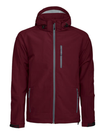 Tulsa Softshell Jacket Grizzly - burgundy