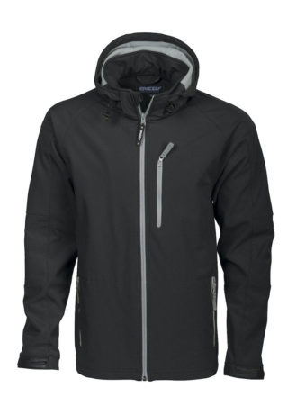 Tulsa Softshell Jacket Grizzly - schwarz