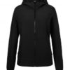 Ladies Hooded Softshell Jacket James & Nicholson - black black