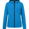 Ladies Hooded Softshell Jacket James & Nicholson - blue black