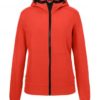 Ladies Hooded Softshell Jacket James & Nicholson - flame black