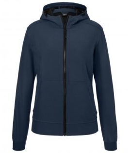 Ladies Hooded Softshell Jacket James & Nicholson - navy navy