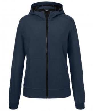 Ladies Hooded Softshell Jacket James & Nicholson - navy navy