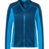 Ladies Structure Fleece Jacket James & Nicholson - navy bright blue