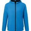 Mens Hooded Softshell Jacket James & Nicholson - blue black