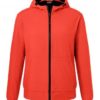 Mens Hooded Softshell Jacket James & Nicholson - flame black