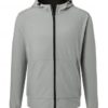 Mens Hooded Softshell Jacket James & Nicholson - light grey black