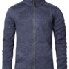 Mens Knit Fleece Jacket C+ Promodoro - heather blue