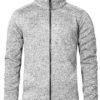 Mens Knit Fleece Jacket C+ Promodoro - heather grey