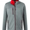 Mens Melange Softshell Jacket James & Nicholson - dark melange red