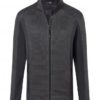 Mens Structure Fleece Jacket James & Nicholson - black carbon