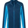 Mens Structure Fleece Jacket James & Nicholson - navy bright blue