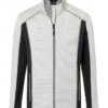 Mens Structure Fleece Jacket James & Nicholson - offwhite carbon