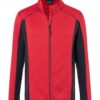 Mens Structure Fleece Jacket James & Nicholson - red carbon