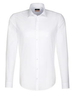 Seidensticker Hemd Mens Shirt Slim Fit Longsleeve - white