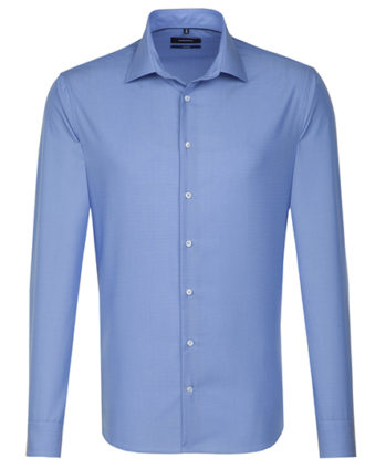 Seidensticker Hemd Mens Shirt Tailored Fit Longsleeve - midblue