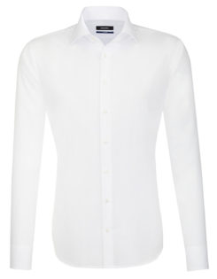 Seidensticker Hemd Mens Shirt Tailored Fit Longsleeve - white