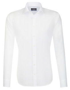 Seidensticker Hemd Mens Shirt Tailored Fit Longsleeve - white