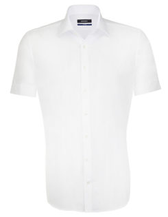 Seidensticker Hemd Mens Shirt Tailored Fit Shortsleeve - white