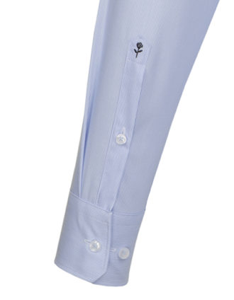 Seidensticker Mens Shirt Modern Fit Check & Stripes Longsleeve - Streifenmuster und Rose