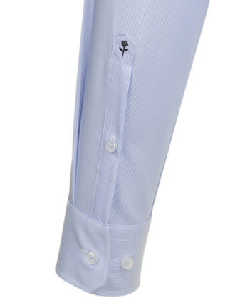 Seidensticker Mens Shirt Tailored Fit Check-Stripes Longsleeve - Streifenmuster und Rose