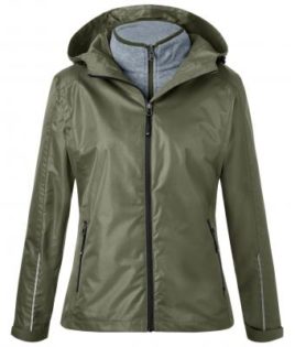 Ladies 3-In-1-Jacket James & Nicholson - olive black