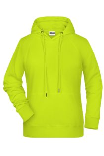 Ladies' Bio Hoody James & Nicholson - acid yellow