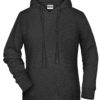 Ladies' Bio Hoody James & Nicholson - black heather