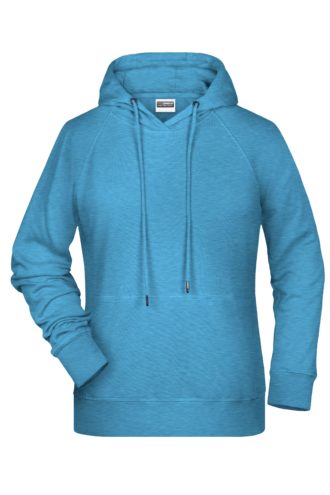 Ladies' Bio Hoody James & Nicholson - glacier melange