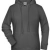 Ladies' Bio Hoody James & Nicholson - graphite