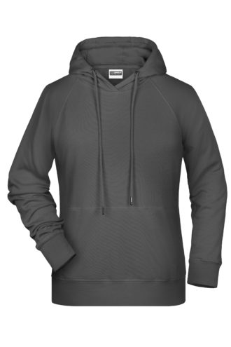 Ladies' Bio Hoody James & Nicholson - graphite