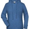 Ladies' Bio Hoody James & Nicholson - light denim melange