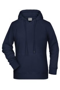 Ladies' Bio Hoody James & Nicholson - navy