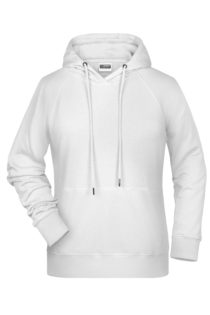 Ladies' Bio Hoody James & Nicholson - white