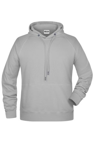 Men's Bio Hoody James & Nicholson - ash