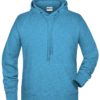 Men's Bio Hoody James & Nicholson - glacier melange