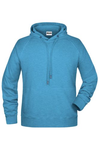 Men's Bio Hoody James & Nicholson - glacier melange