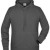 Men's Bio Hoody James & Nicholson - graphite