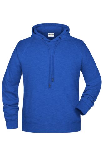 Men's Bio Hoody James & Nicholson - ink melange