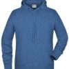 Men's Bio Hoody James & Nicholson - light denim melange