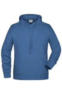 Men's Bio Hoody James & Nicholson - light denim melange