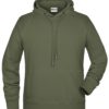 Men's Bio Hoody James & Nicholson - olive