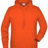 Men's Bio Hoody James & Nicholson - orange