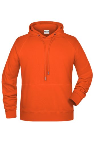 Men's Bio Hoody James & Nicholson - orange