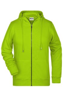 Ladies' Bio Zip Hoody James & Nicholson - acid yellow