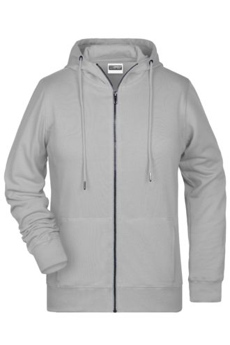 Ladies' Bio Zip Hoody James & Nicholson - ash