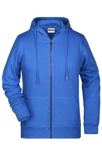 Ladies' Bio Zip Hoody James & Nicholson - cobalt