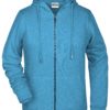 Ladies' Bio Zip Hoody James & Nicholson - glacier melange