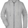 Ladies' Bio Zip Hoody James & Nicholson - grey heather